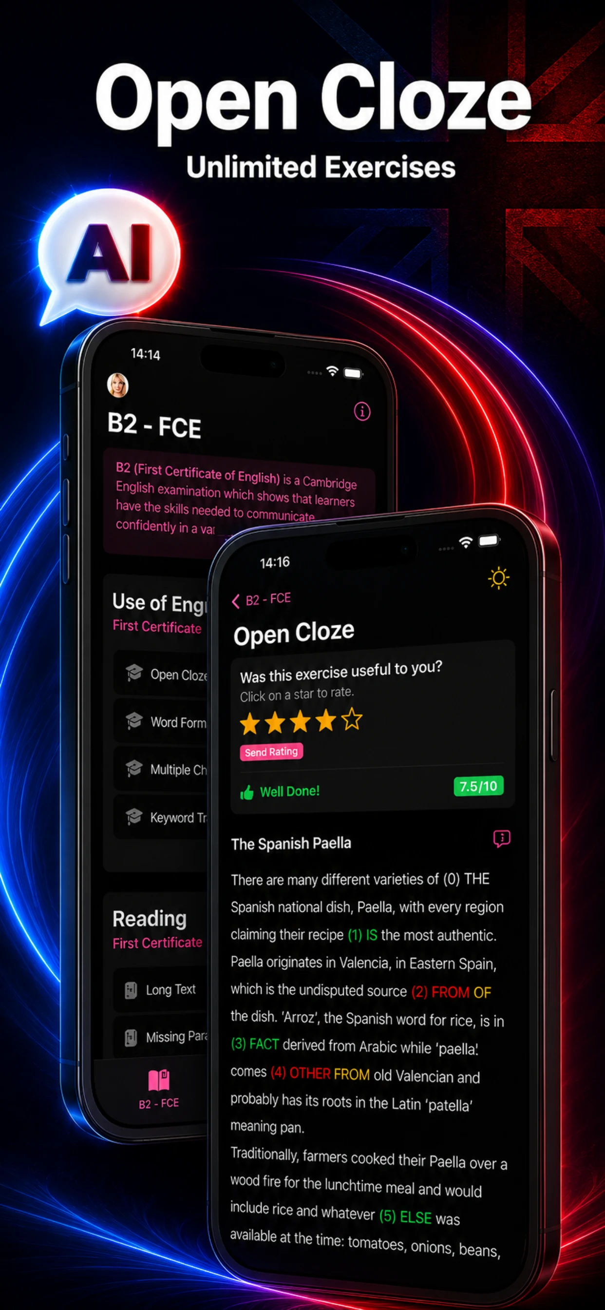 Use of English AI screenshot