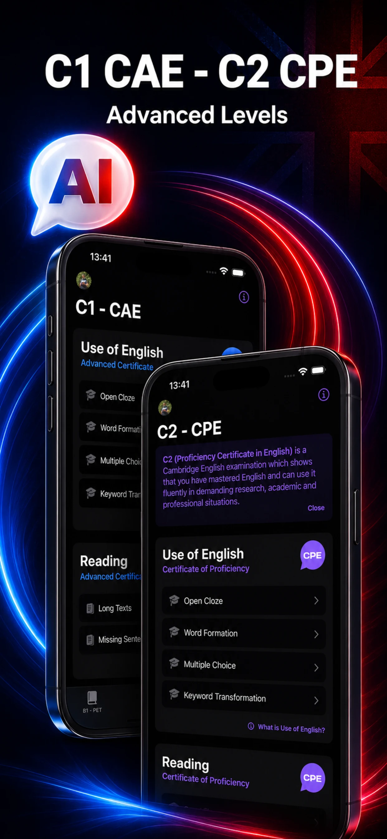 Use of English AI screenshot