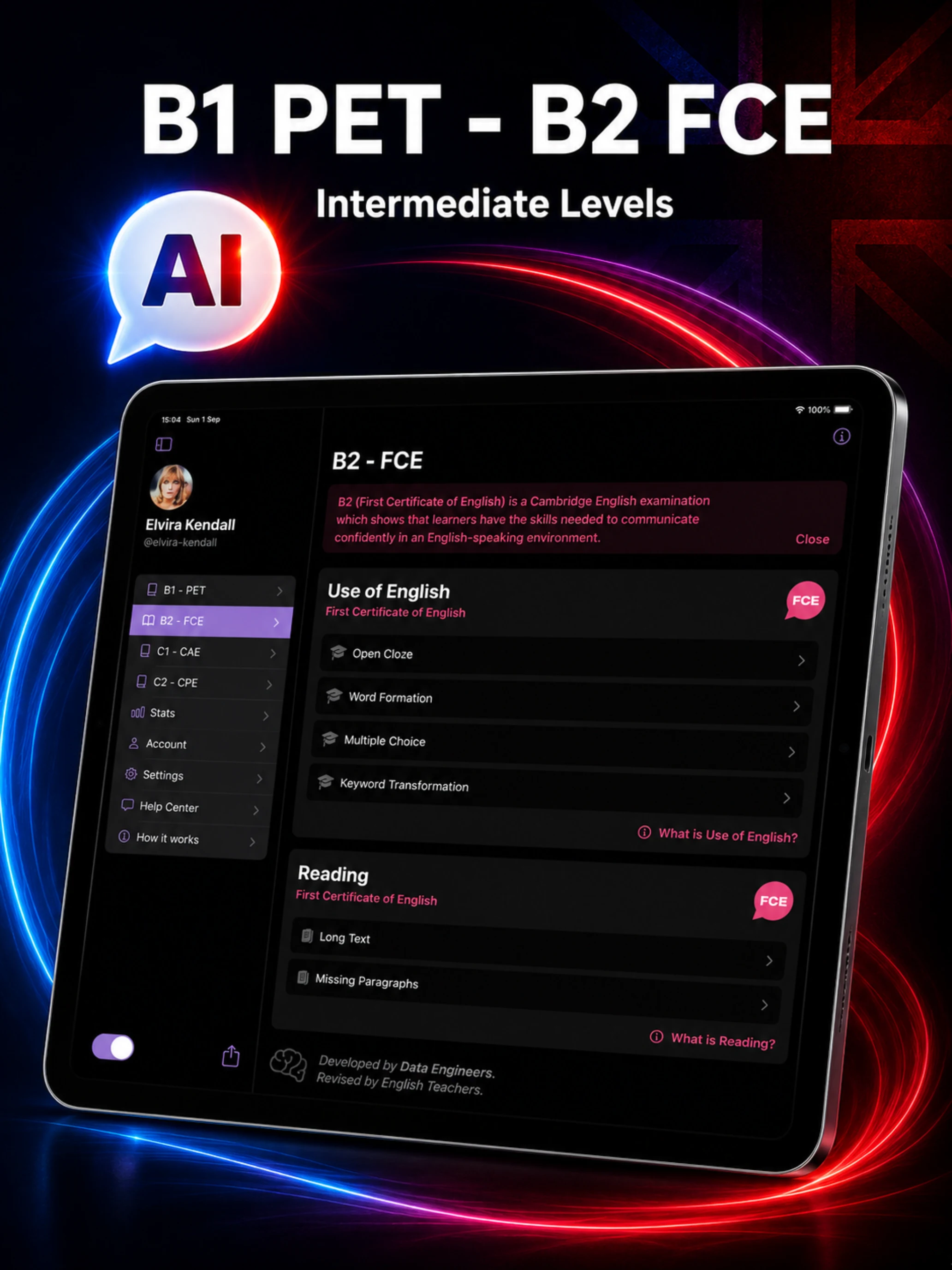 Use of English AI screenshot