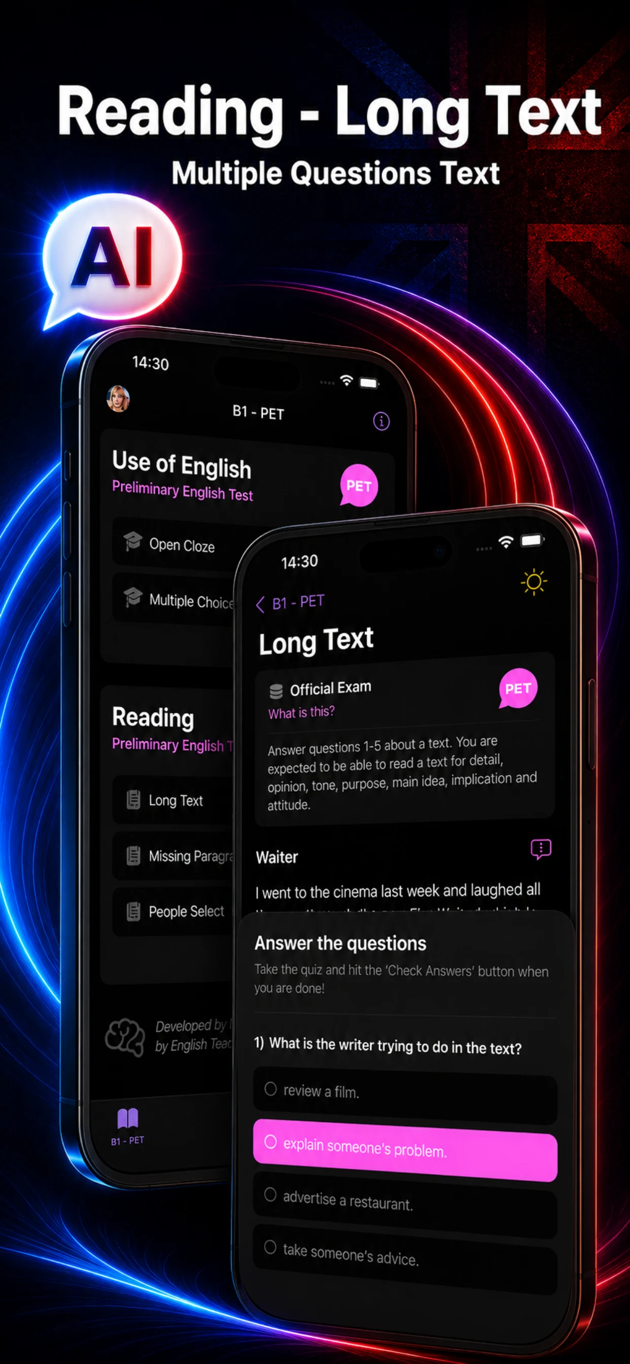 Use of English AI screenshot